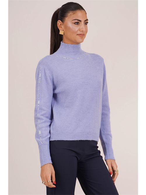 Maglia dolcevita Luckylu Milano | MA25PAPOWDER BLUE